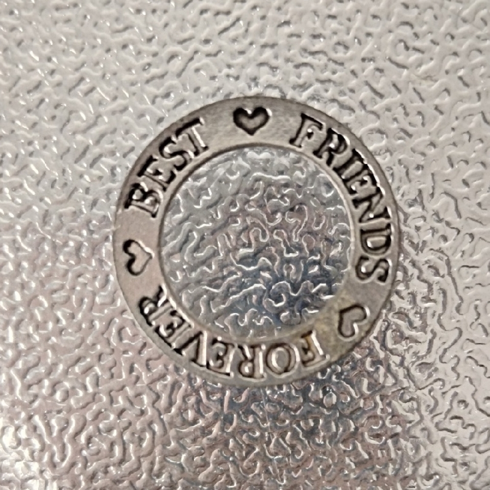 Silver Best Friends Forever Charm